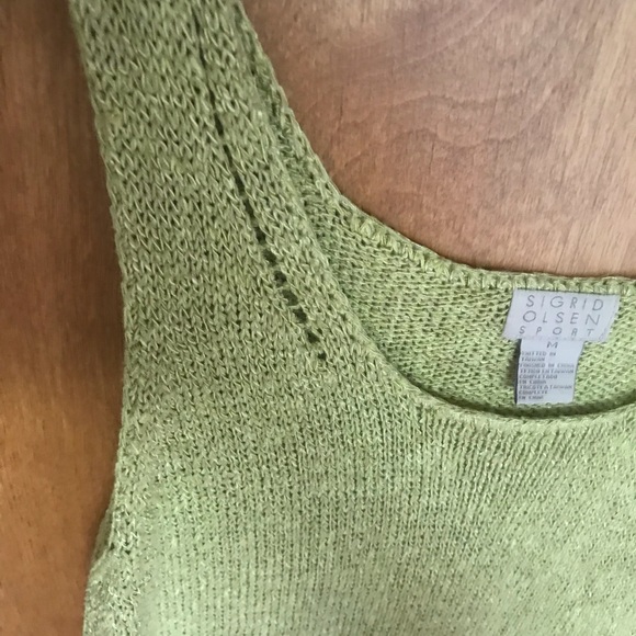 Awesome 90’s chic lime green, knit, tank - Picture 3 of 5